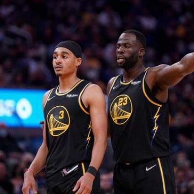 Draymond Green and Jordan Poole fight at Golden State Warriors practice.